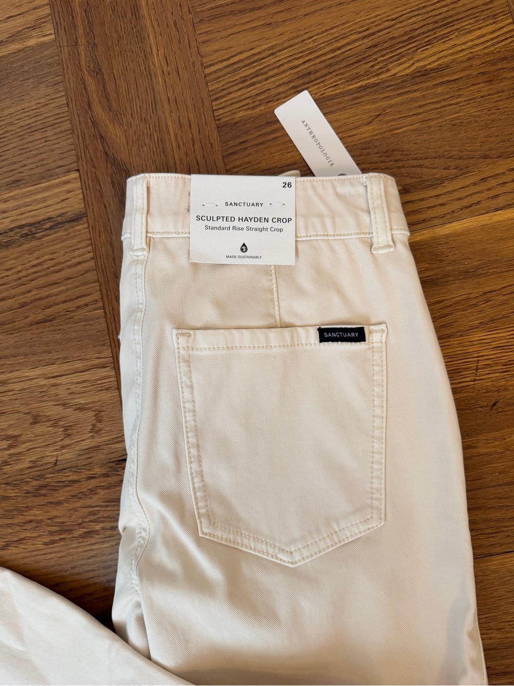 NWT Anthropologie Sanctuary Sculpted Hayden Crop Pants 26 - Picture 4 of 4